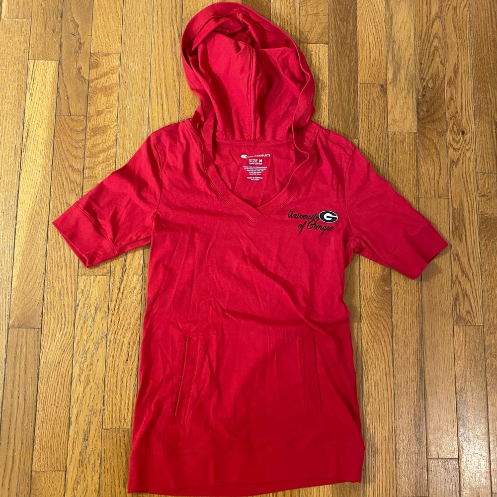Georgia Bulldogs 100% cotton hooded tee